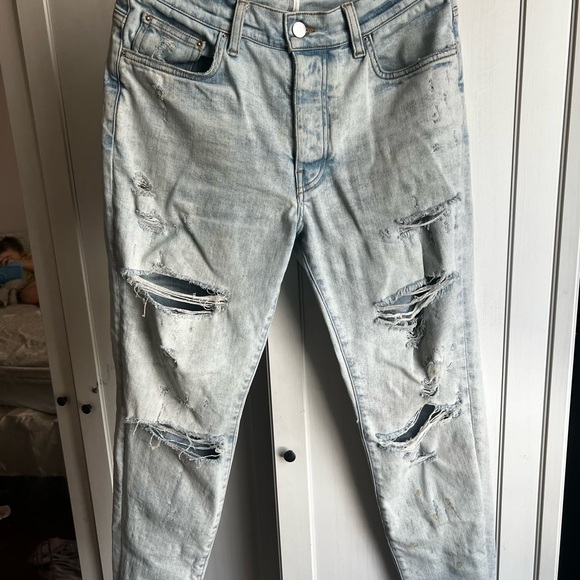AMIRI Other - AMIRI Light Blue Ripped Skinny Jeans